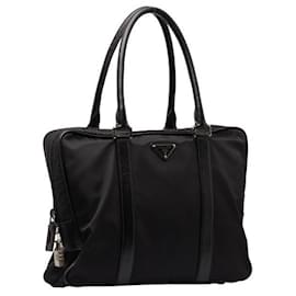 Prada-Prada Stoff Businesstasche Canvas Businesstasche VA0661 in guter Kondition-Andere