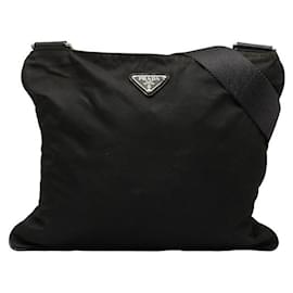 Prada-Prada Tessuto Messenger Crossbody Bag  Canvas Shoulder Bag in Excellent condition-Other