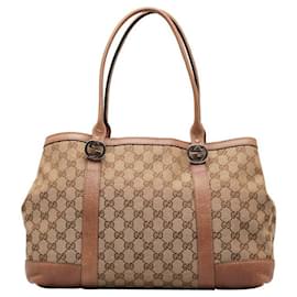 Gucci-Gucci GG Canvas Miss GG Tote  Canvas Tote Bag 353122 in Good condition-Other