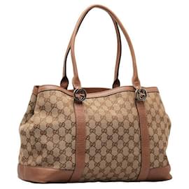 Gucci-Bolso tote Gucci GG Canvas Miss GG Tote de lona 353122 en buen estado-Otro