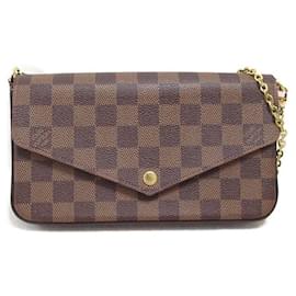 Louis Vuitton-Louis Vuitton Damier Ebene Pochette Felicie Shoulder Bag Canvas N40492 in-Other
