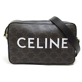 Céline-Celine Triomphe Logo Crossbody Bag  Crossbody Bag Canvas 194502 in-Other
