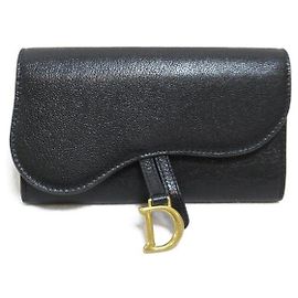Cartera larga Dior Saddle de piel Cartera larga de piel S5680CCEH en Otro