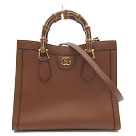 Gucci-Gucci Diana Bamboo Tote Bag Lederhandtasche 660000 In sehr gutem Zustand-Andere