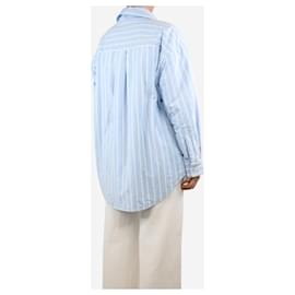 Alexander Wang-Light blue striped padded shirt jacket - size S-Blue