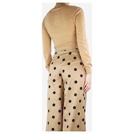 Chanel-Maglione con tasche in cashmere color cammello - taglia UK 10-Altro