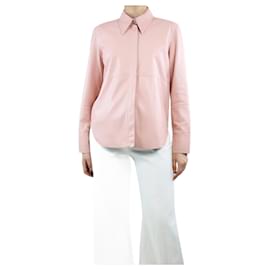 Nanushka-Rosa Kunstlederhemd - Größe S-Pink