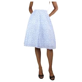 Autre Marque-Falda midi con estampado floral azul - talla XS-Azul