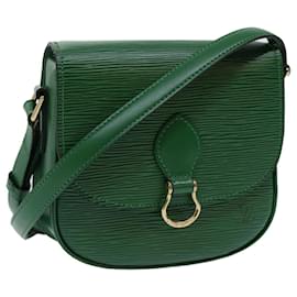 Louis Vuitton-LOUIS VUITTON Epi Saint Cloud PM Shoulder Bag Green M52214 LV Auth 70001-Green