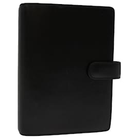 Louis Vuitton-LOUIS VUITTON Nomad Agenda MM Day Planner Cover Black R20478 LV Auth bs13206-Black