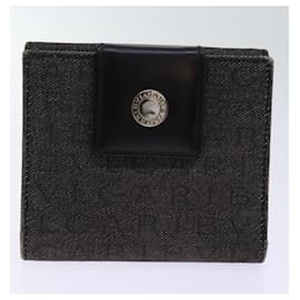 Bulgari-BVLGARI Wallet Leather 6Set Black Gray Auth fm3293-Black,Grey