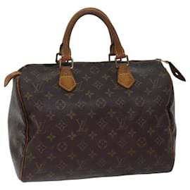 Louis Vuitton-Louis Vuitton Monogram Speedy 30 Hand Bag M41526 LV Auth 68880-Monogram