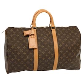 Louis Vuitton-Louis Vuitton-Monogramm Keepall 50 Boston Bag M.41426 LV Auth 68881-Monogramm