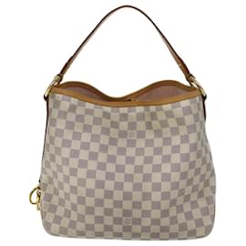 Louis Vuitton-LOUIS VUITTON Damier Azur Delightful PM Schultertasche N41447 LV Auth 70271-Andere