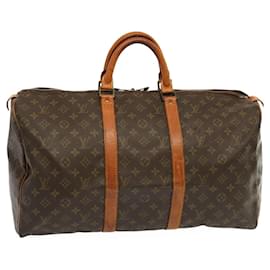 Louis Vuitton-Louis Vuitton-Monogramm Keepall 50 Boston Bag M.41426 LV Auth 69033-Monogramm