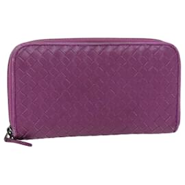 Autre Marque-BOTTEGA VENETA INTRECCIATO Long Wallet Leather Pink Auth yk11510-Pink