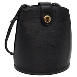 Louis Vuitton-LOUIS VUITTON Epi Cluny Shoulder Bag Black M52252 LV Auth bs13058-Black