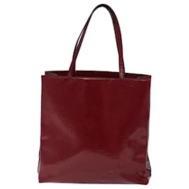 Prada-PRADA Tote Bag Patent leather Red Auth bs13314-Red