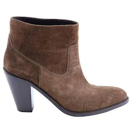 Saint Laurent-Leather boots-Brown