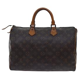 Louis Vuitton-Louis Vuitton Monogram Speedy 35 Hand Bag M41524 LV Auth 70237-Monogram