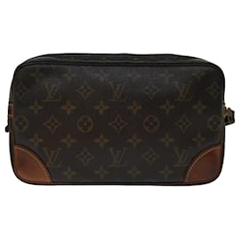 Louis Vuitton-LOUIS VUITTON Monogram Marly Dragonne GM Clutch Bag M51825 LV Auth 69816-Monogram