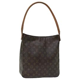 Louis Vuitton-LOUIS VUITTON Monogram Looping GM Shoulder Bag M51145 LV Auth 69243-Monogram