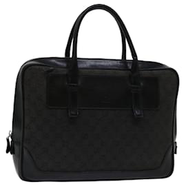 Gucci-gucci GG Canvas Tote Bag black 101666 Auth ep3888-Black