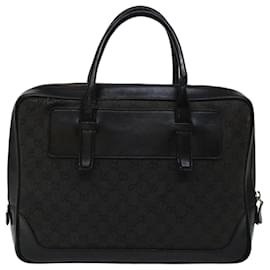 Gucci-gucci sac cabas en toile GG noir 101666 Ep d'authentification3888-Noir