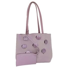 Prada-PRADA Tote Bag Leather Pink Auth bs13284-Pink