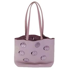 Prada-PRADA Tote Bag Leather Pink Auth bs13284-Pink