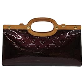 Louis Vuitton-Bolsa de mão LOUIS VUITTON Monogram Vernis Roxbury Drive Amarante M91995 auth 70065-Outro