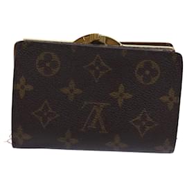 Louis Vuitton-LOUIS VUITTON Monogramm Porte Monnaie Billets Viennois Geldbörse M61663 Auth ep3879-Monogramm