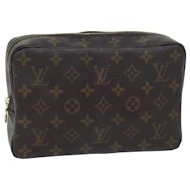 Louis Vuitton-Louis Vuitton Monogram Trousse Toilette 23 Bolsa de Embreagem M47524 LV Auth yk11524-Monograma