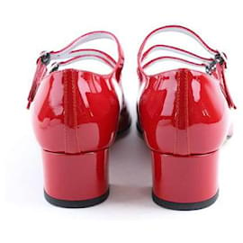 Carel-Leather Heels-Red