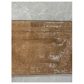 Miu Miu-MIU MIU  Clutch bags T.  leather-Camel