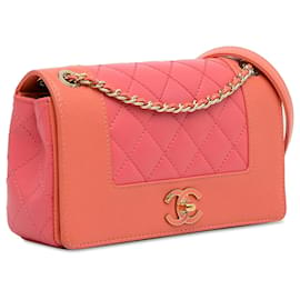 Chanel-CHANEL HandbagsLeather-Pink