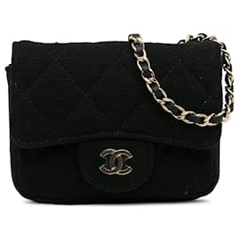 Chanel-CHANEL HandbagsCotton-Black