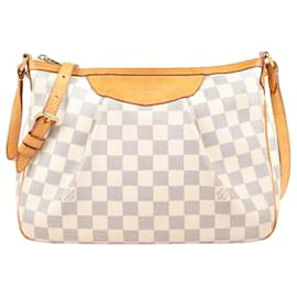 Louis Vuitton-Louis Vuitton Damier Azur Siracusa PM (N41113)-Beige