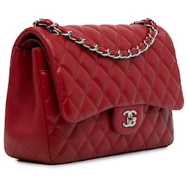 Chanel-CHANEL BolsasCouro-Vermelho