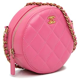 Chanel-CHANEL BolsasCouro-Rosa