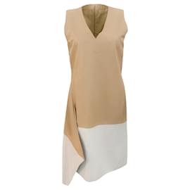 Autre Marque-Reed Krakoff Elfenbeinfarbenes  / Hellbraunes ärmelloses Lederkleid -Beige