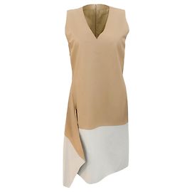 Reed Krakoff Marfim / Vestido sem mangas em couro bege Bege