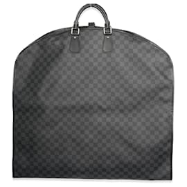 Louis Vuitton-Portador de ropa individual de lona grafito Louis Vuitton Damier-Negro,Gris