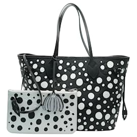 Louis Vuitton-Louis Vuitton Monogram Giant Empreinte Infinity Dots Neverfull MM-Nero,Bianco