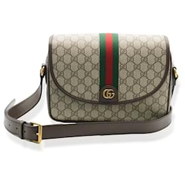 Gucci-Bolso bandolera Ophidia mediano de lona GG Supreme en beige de Gucci-Multicolor,Beige