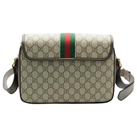 Gucci-Bolso bandolera Ophidia mediano de lona GG Supreme en beige de Gucci-Multicolor,Beige