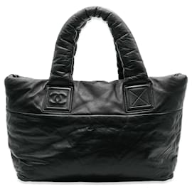 Chanel-Chanel Black Lambskin Small Coco Cocoon Reversible Tote-Black