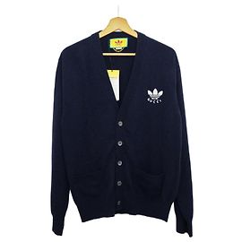 Gucci x Adidas Cardigan Navy Blue Wool Navy blue