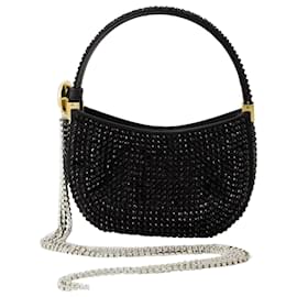 Magda Butrym-Bolso Hobo Micro Vesna Crystal - Magda Butrym - Cristal - Negro-Negro