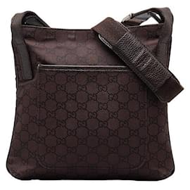 Gucci-Bolso bandolera de lona Gucci GG Bolso bandolera de lona 293572 en buen estado-Otro